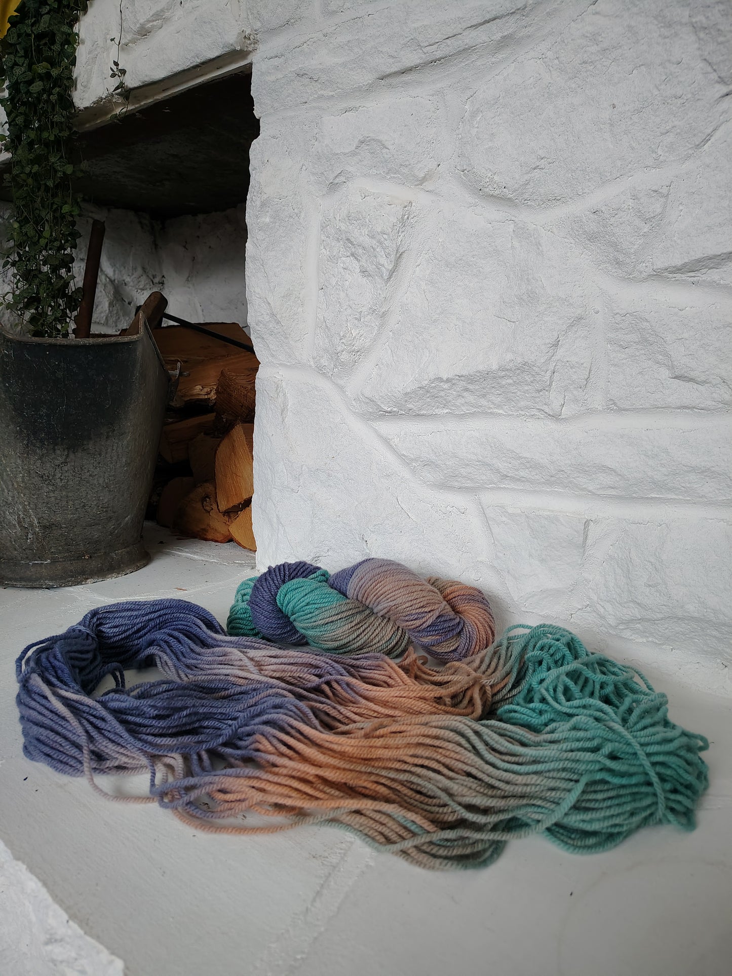 Hand Dyed Wool Yarn