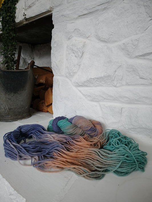 Hand Dyed Wool Yarn