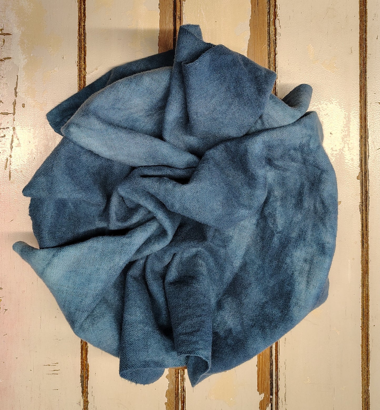 Teal Hand Dyed Plaid Wool (Light)