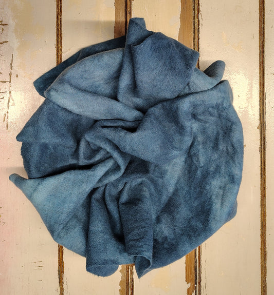 Teal Hand Dyed Plaid Wool (Light)