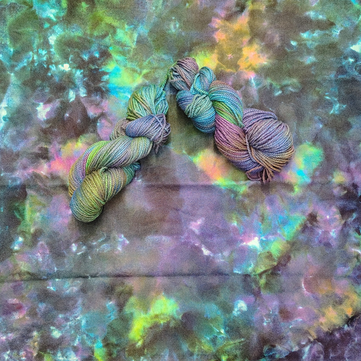Peacock Hand Dyed Wool Yarn