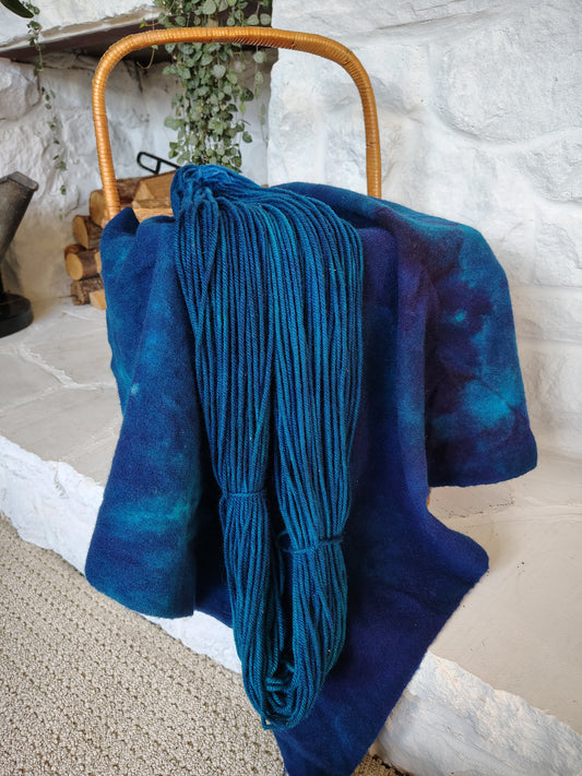 Bahama Blue A Hand Dyed Wool