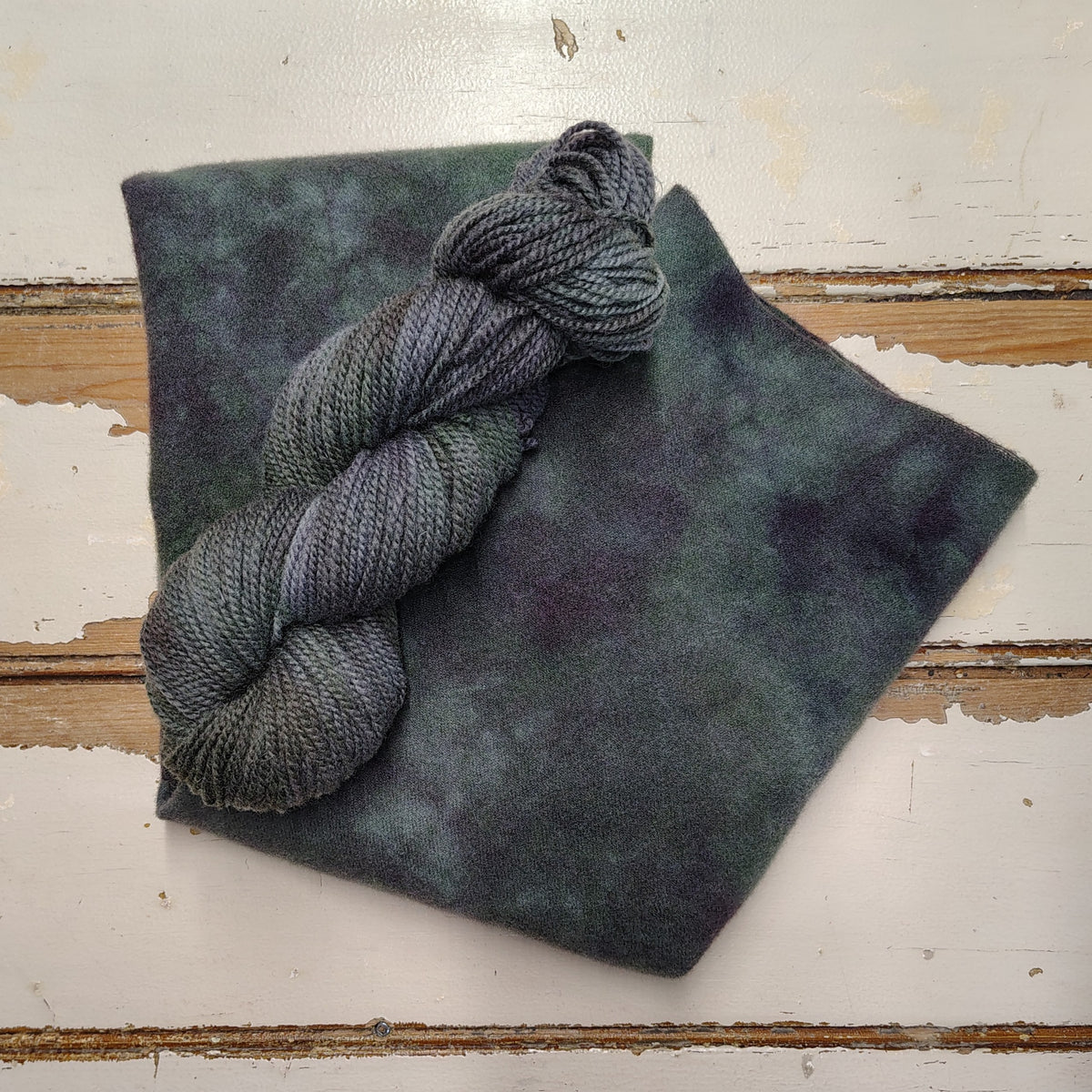 Black Fir Hand Dyed Wool Yarn