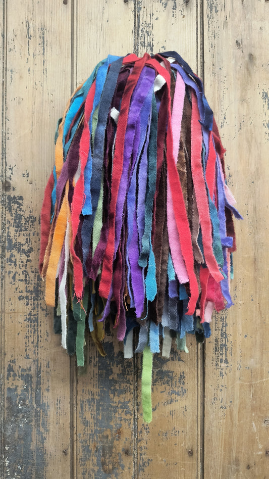 CLEARANCE | 1/2" Wide | 1lb Wool Strips A | Hand Dyed