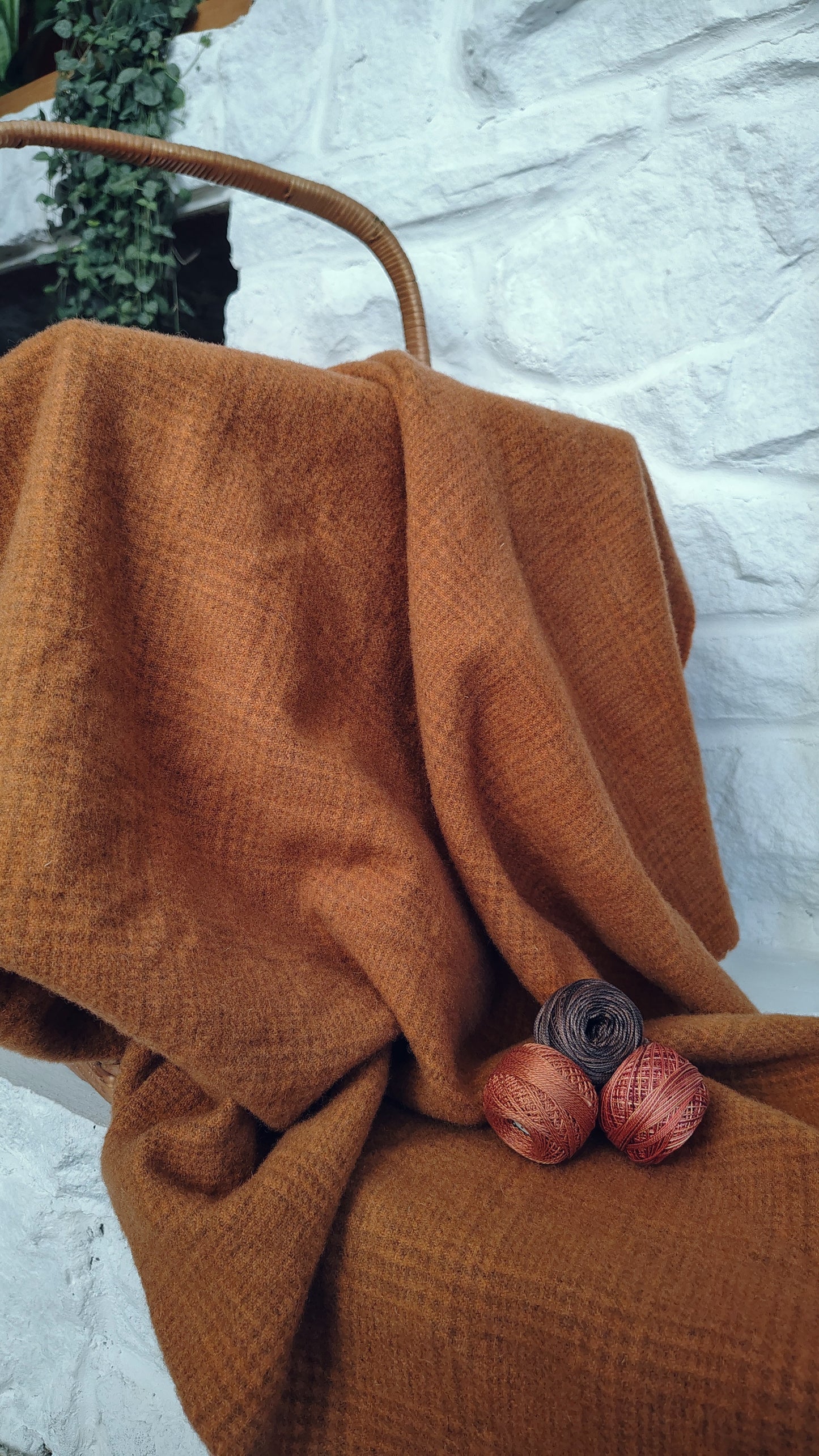 Bright Orange Hand Dyed GnP Wool (Wholesale)