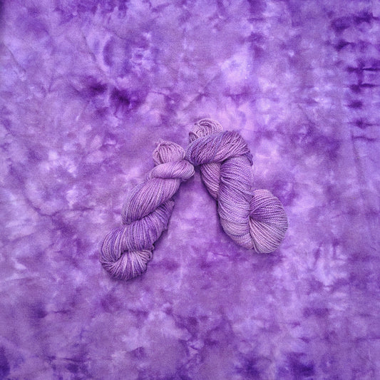 Purple Hand Dyed Wool Yarn
