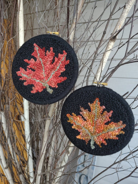 Maple Leaf on Linen