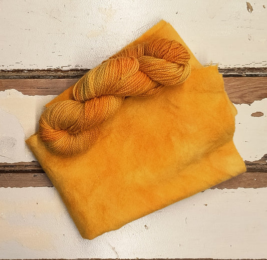 Golden Yellow 01 M Hand Dyed Wool Yarn