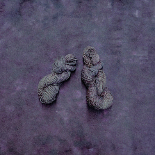 Dark Plum Hand Dyed Wool Yarn