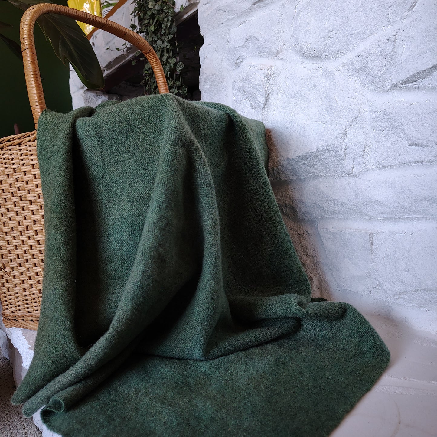 Evergreen Hand Dyed Herringbone Wool (Wholesale)