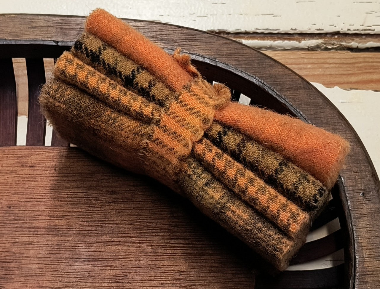 ORANGE BUNDLE Hand Dyed Wool