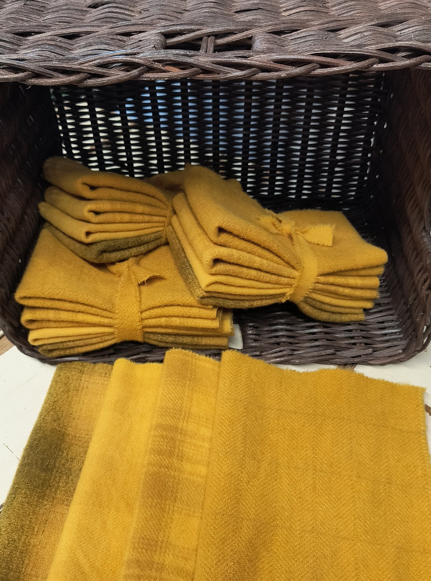 MUSTARD BUNDLE Hand Dyed Wool