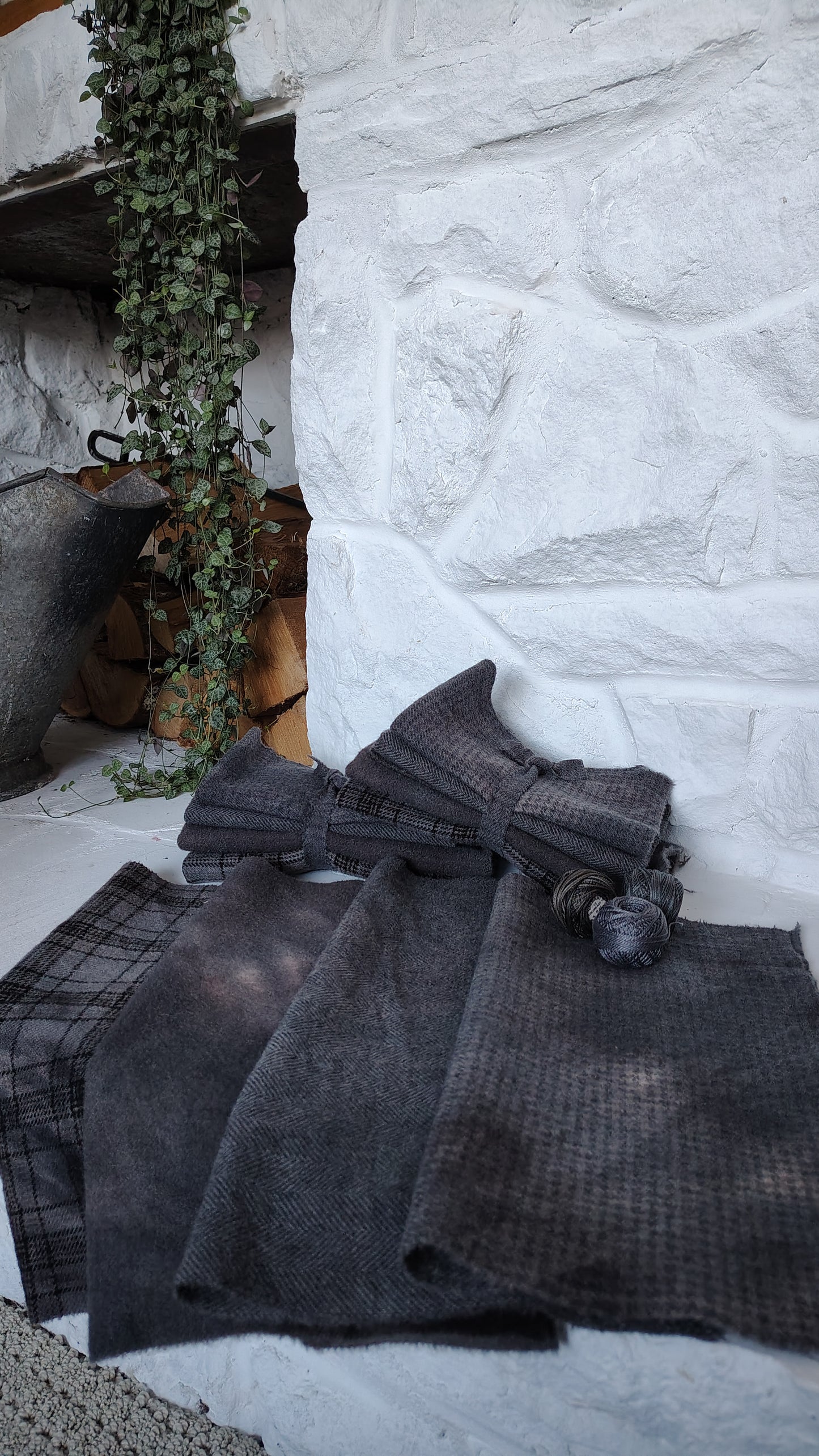 Old Smoke Hand Dyed Wool Fat Eighth Bundle