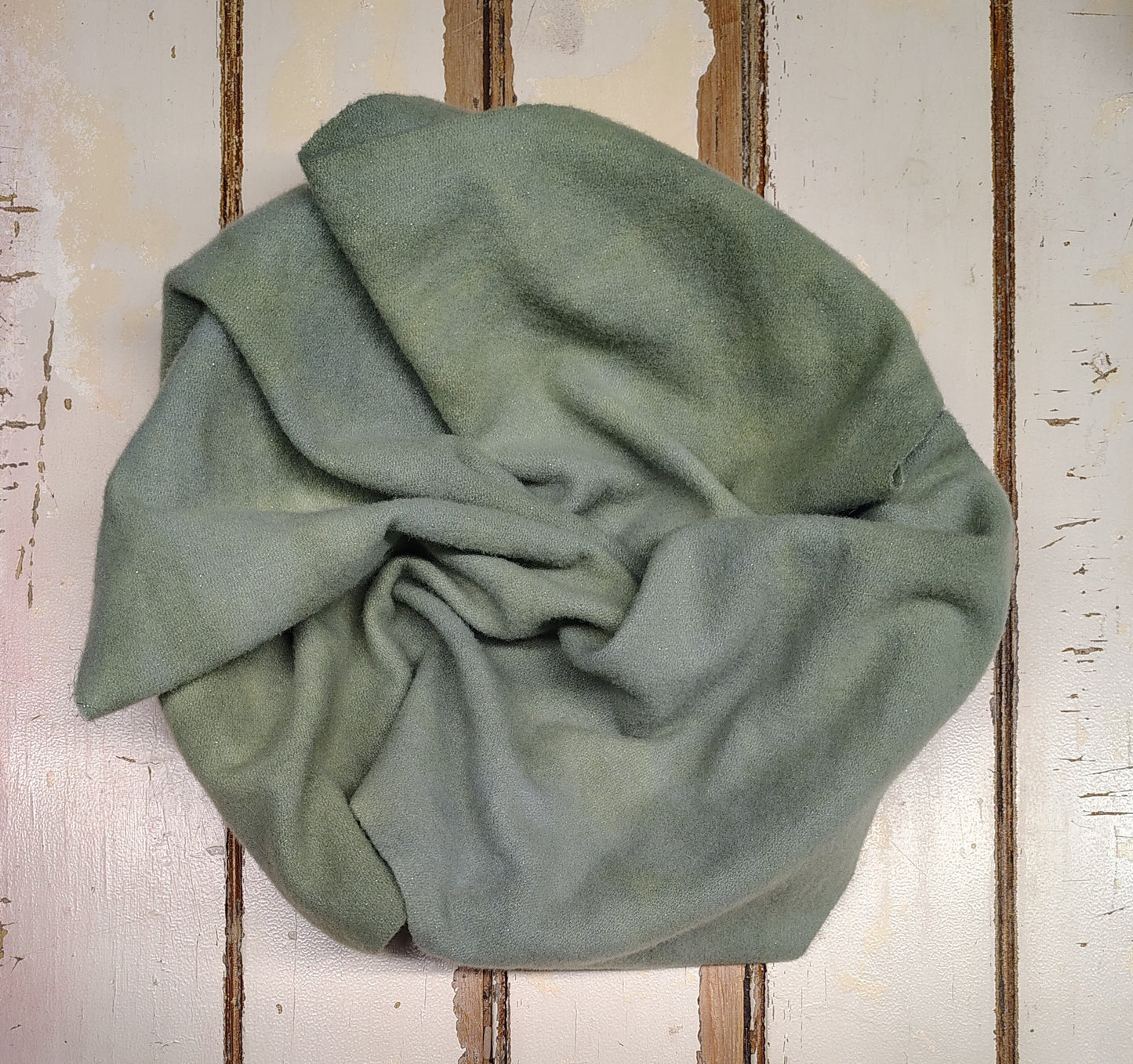 Herb Green Sparkle Hand Dyed Wool