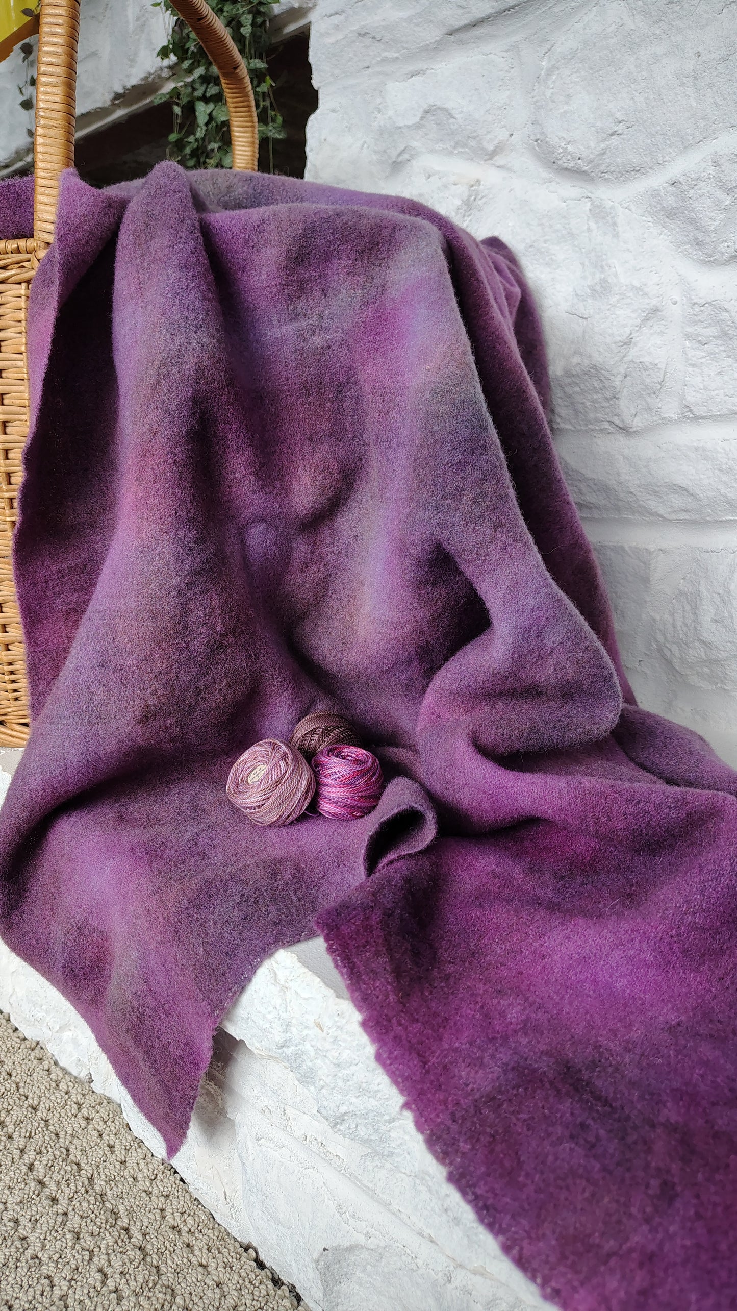 Lilac Hand Dyed Wool Fat Sixteenth Bundle