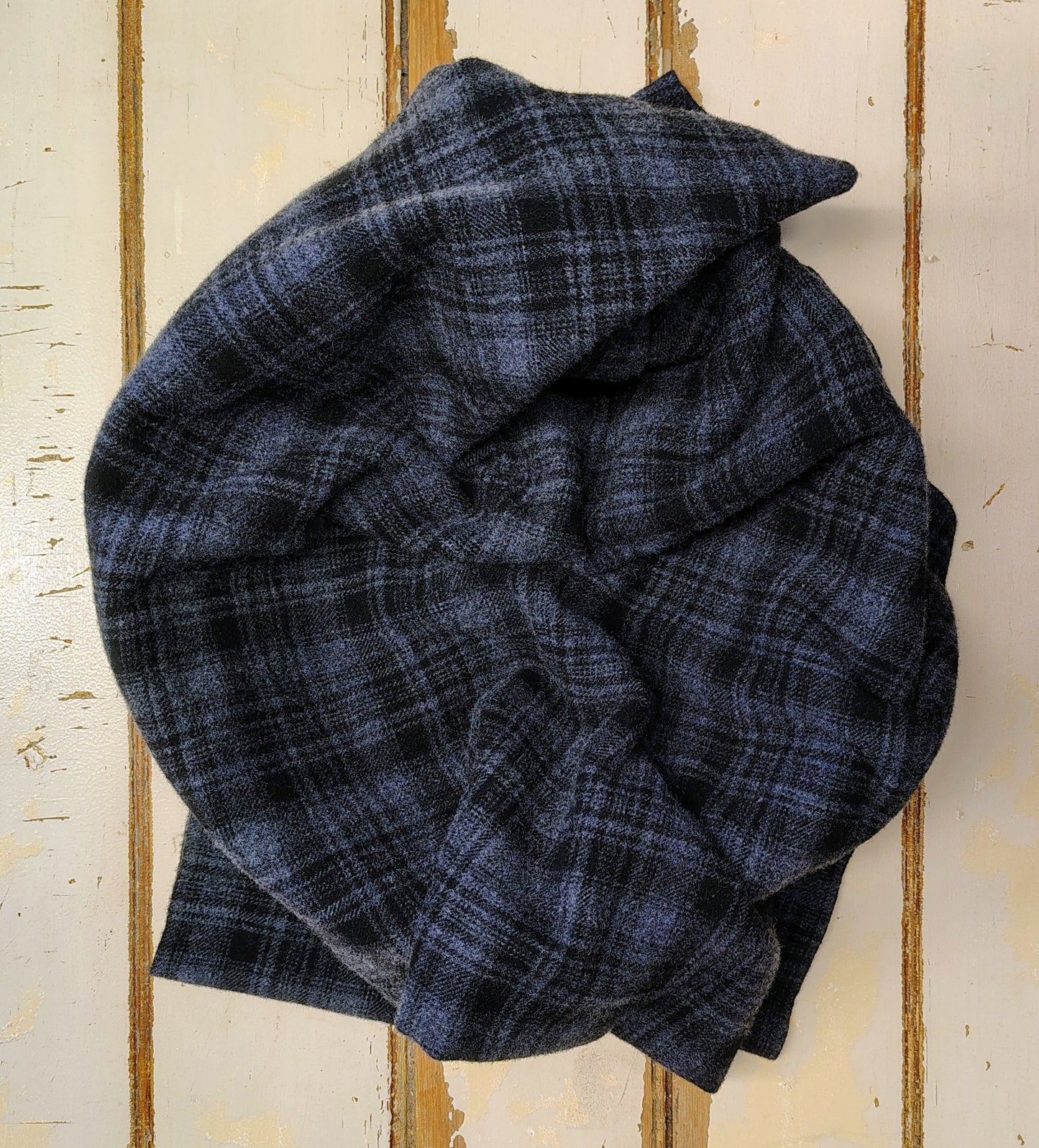 COLONIAL BLUE Hand Dyed Plaid Wool (Dark) (Wholesale)