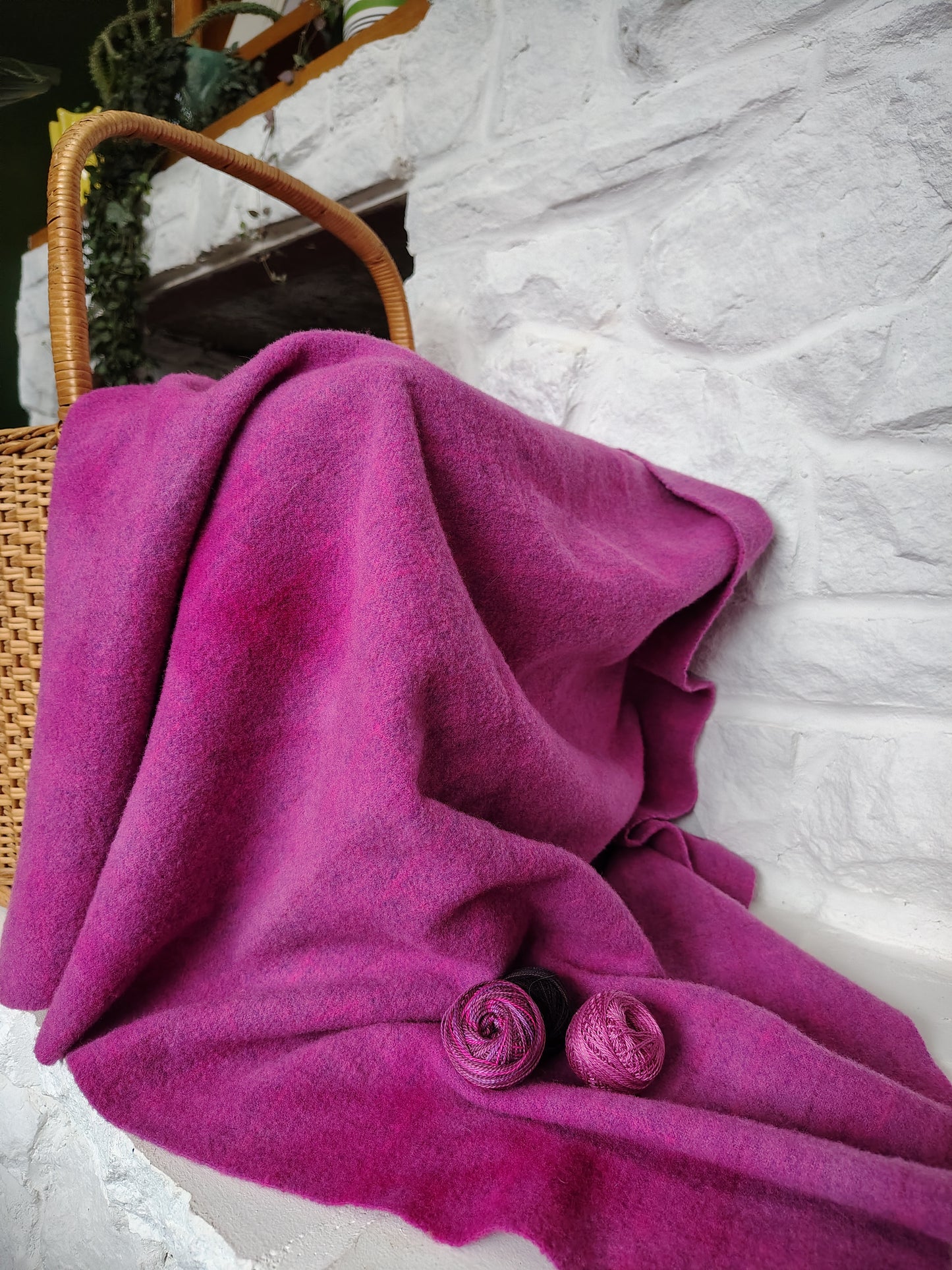 Fuchsia Hand Dyed BP Wool