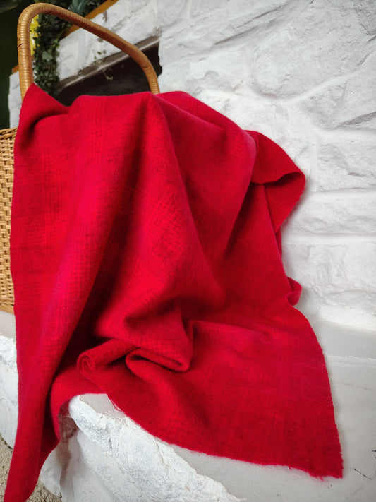 Bright Red Hand Dyed GP Wool