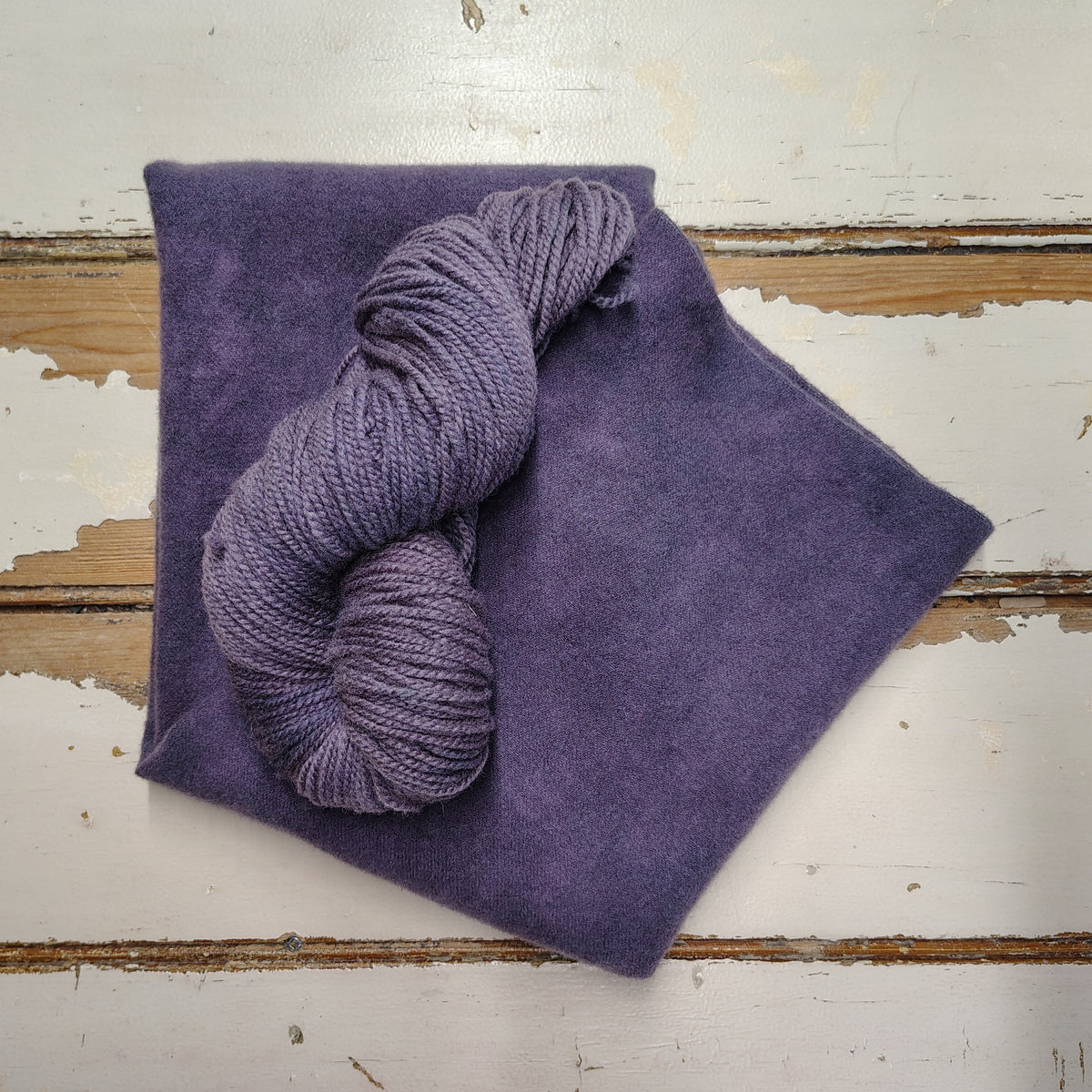 Dark Plum Hand Dyed Wool Yarn