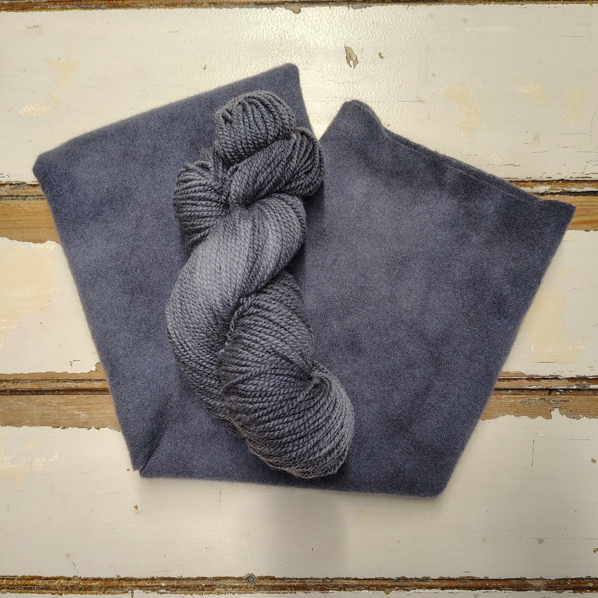 Steel Hand Dyed Wool Yarn