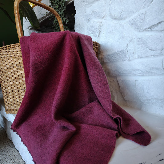 Chili Pepper Hand Dyed Herringbone Wool (Wholesale)