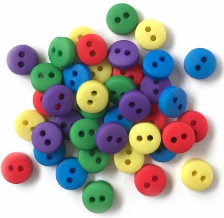 Buttons Galore - Tiny Primary - All About Ewe Wool Shop
