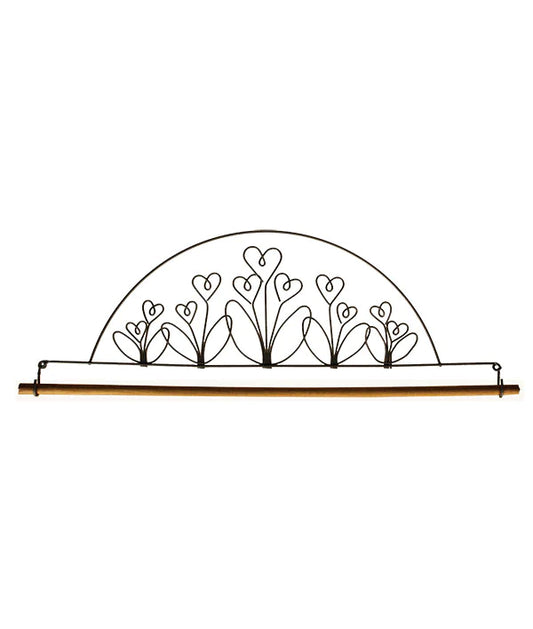 16in Flower Garden Metal Hanger - All About Ewe Wool Shop