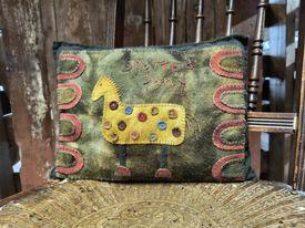 SPOTTED PONY PILLOW Paper Pattern - All About Ewe Wool Shop