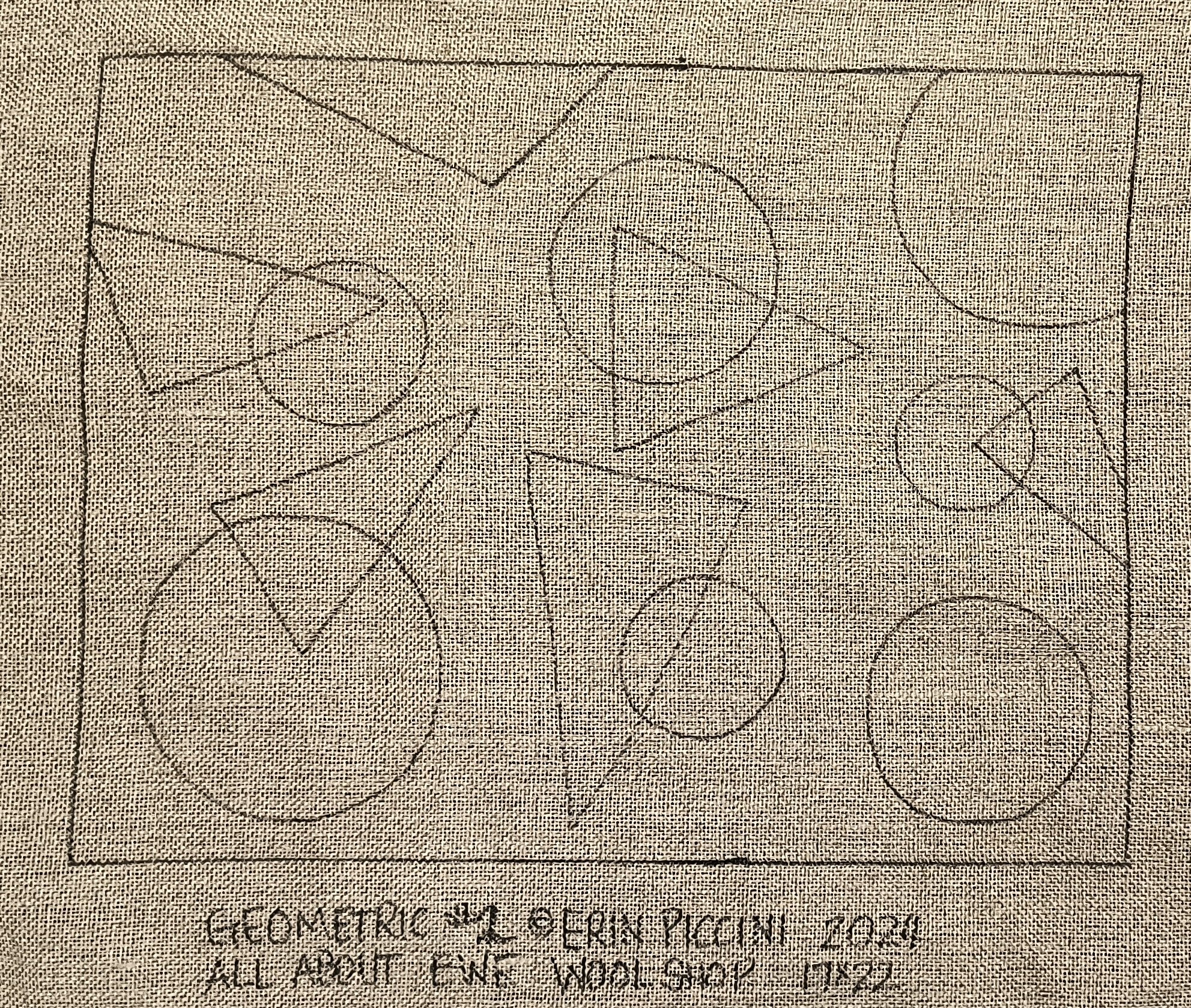 Geometric #2 Pattern on Linen – All About Ewe Wool Shop