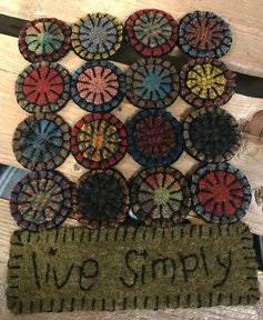 LIVE SIMPLY PENNY Mat Kit - All About Ewe Wool Shop