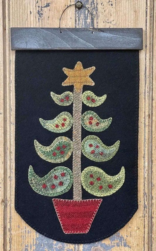 PAISLEY TREE FLAG Paper Pattern - All About Ewe Wool Shop