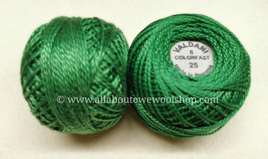25 #8 Valdani Pearl/Perle Cotton Thread - All About Ewe Wool Shop