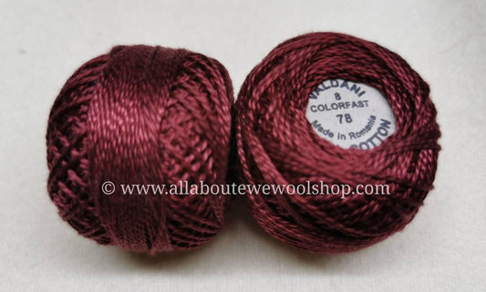 78 #8 Valdani Pearl/Perle Cotton Thread - All About Ewe Wool Shop