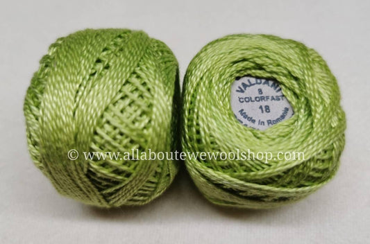 18 #8 Valdani Pearl/Perle Cotton Thread - All About Ewe Wool Shop