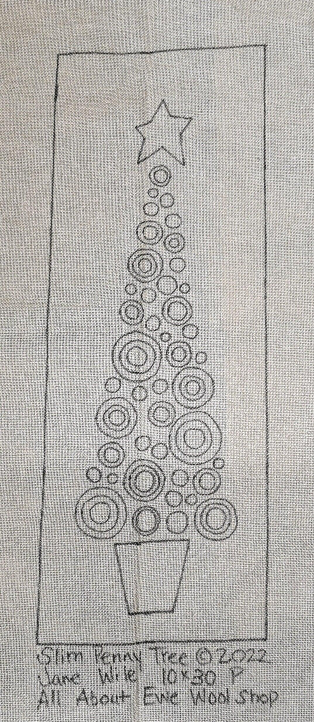 SLIM PENNY TREE Pattern - All About Ewe Wool Shop