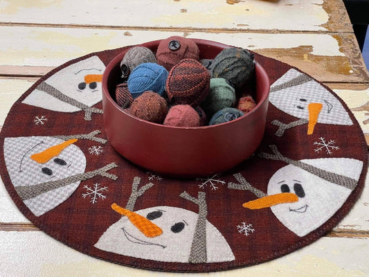 SNOW DANCE MAT Paper Pattern - All About Ewe Wool Shop