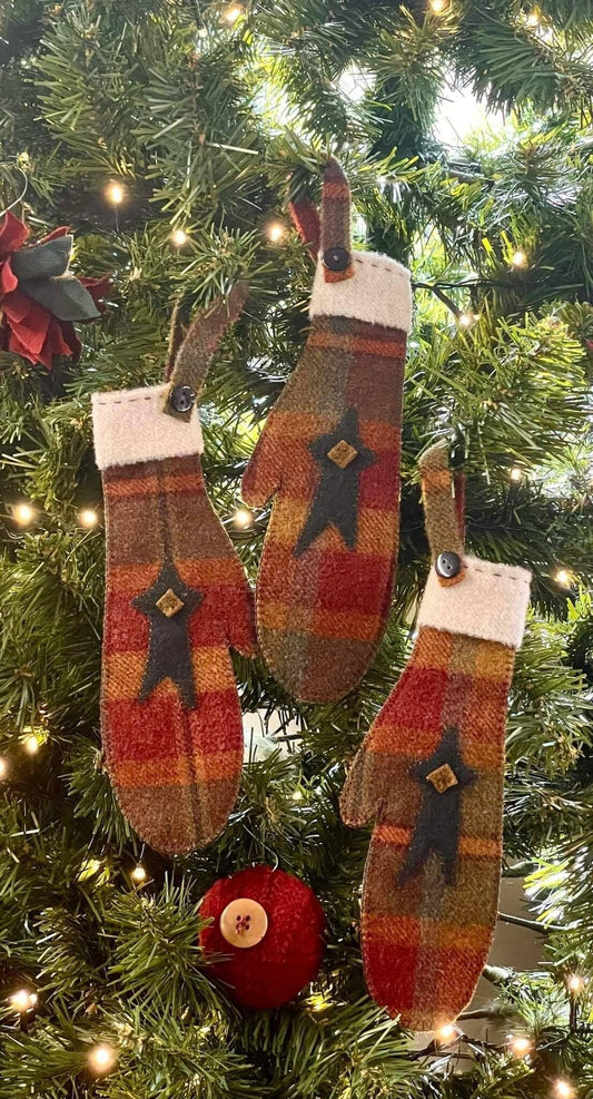 STAR MITTENS - Set of 3 Paper Pattern - All About Ewe Wool Shop