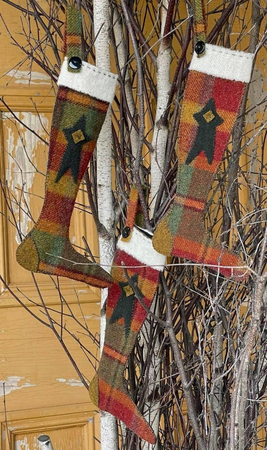 STAR STOCKINGS - Set of 3 Paper Pattern - All About Ewe Wool Shop