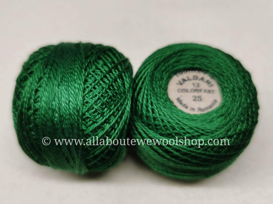 25 #12 Valdani Pearl/Perle Cotton Thread - All About Ewe Wool Shop