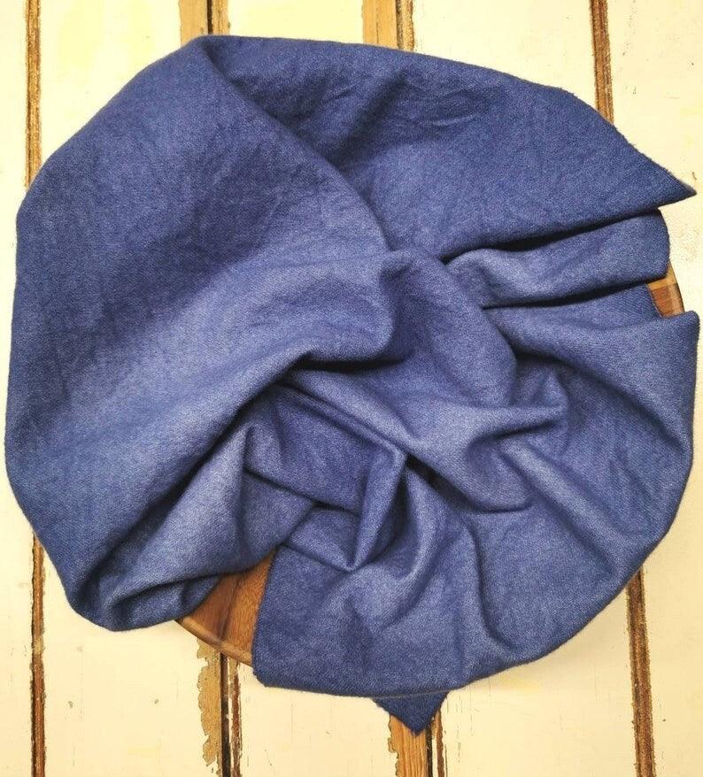 NAVY VALUES | Set of 4 hand-dyed wool | Patchwork | Applique | Hooking | Punching