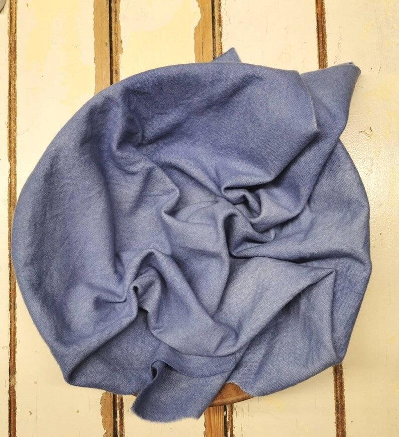 NAVY VALUES | Set of 4 hand-dyed wool | Patchwork | Applique | Hooking | Punching